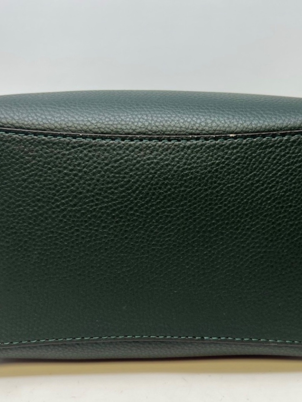 Green leather Coach - Picture 2 of 5